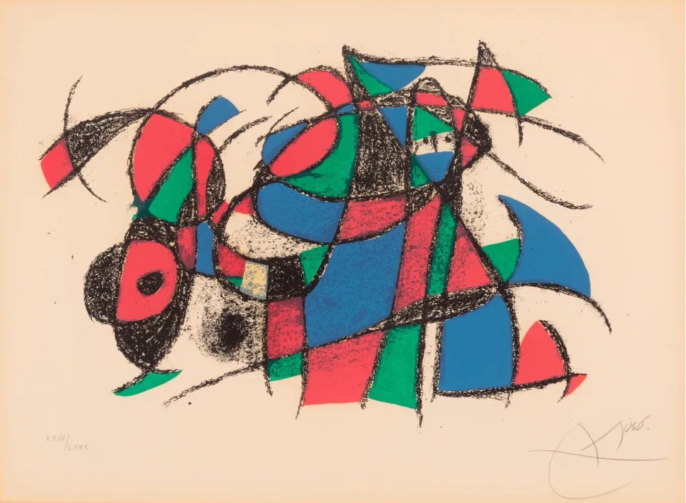 Múltiple Miró - One plate, from Joan Miró Lithographe II