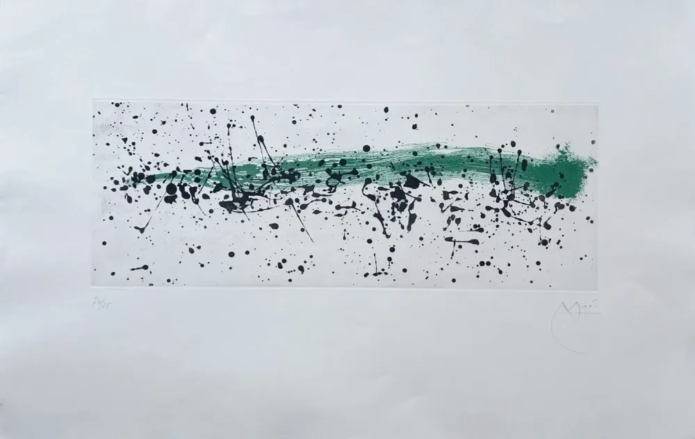 Aguatinta Miró - Ouvrage du vent I 