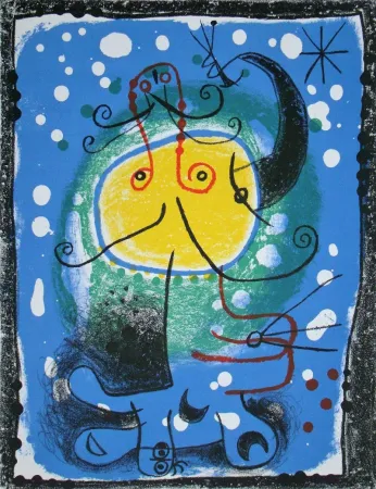 Litografía Miró - Personnage