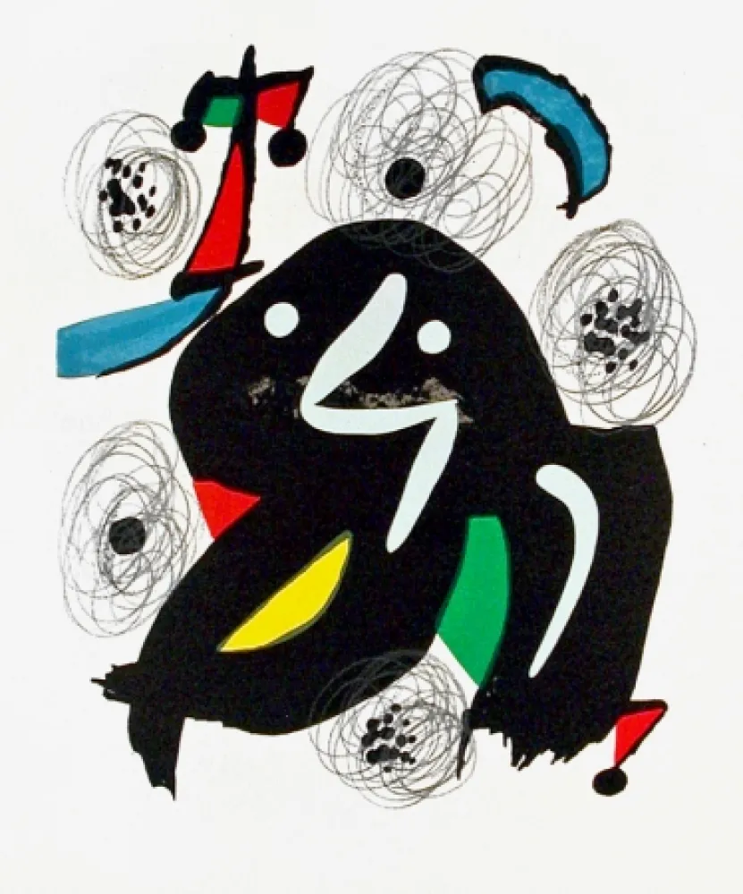 Litografía Miró - Pl. 4 from La Mélodie Acide (The Acid Melody)