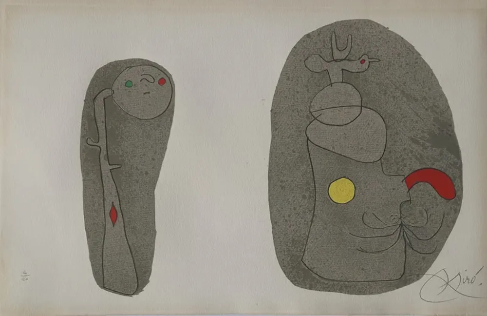 Litografía Miró - Pl.11 from L'enfance d'Ubu