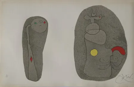Litografía Miró - Pl.11 from L'enfance d'Ubu