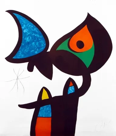 Aguafuerte Y Aguatinta Miró - Plate VI from Espriu – Miró