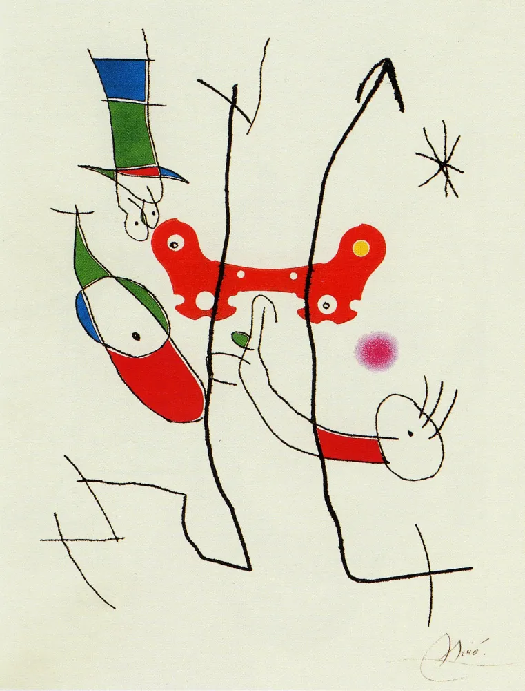 Grabado Miró - Plus beau cadeau 