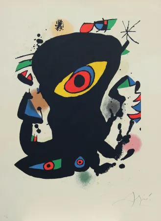 Litografía Miró - SENZA TITOLO