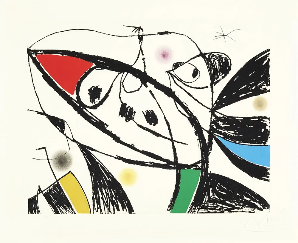 Aguafuerte Miró - Serie Mallorca III