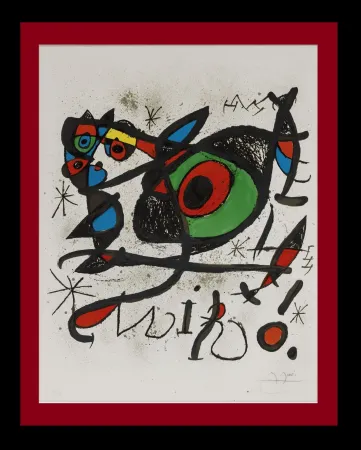 Litografía Miró - Sobreteixims