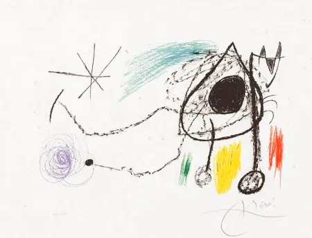 Litografía Miró - Sobreteixims i escultures (Textiles and Sculptures), 1972