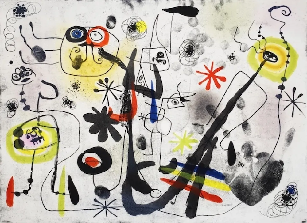 Aguatinta Miró - The hand
