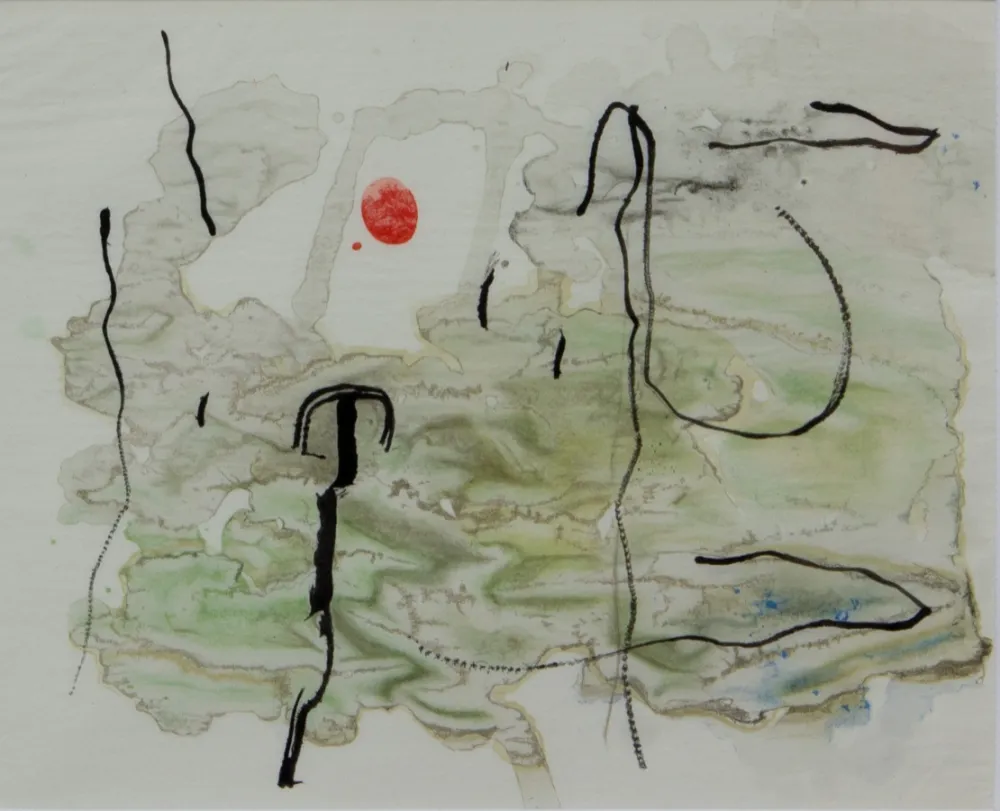 Litografía Miró - TRACE SUR L'EAU