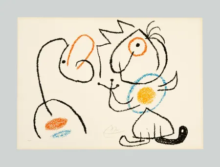 Litografía Miró - Ubu aux Baleares