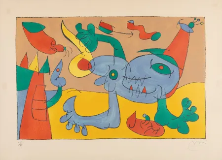 Litografía Miró - Ubu Rey (Ubu Roi)