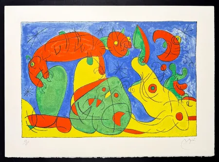 Litografía Miró - Ubu Rey (Ubu Roy)