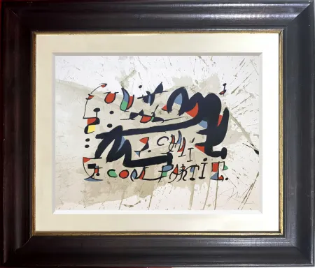 Litografía Miró - Un Cami Compartit