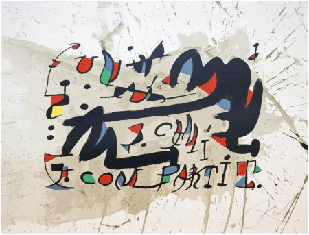 Litografía Miró - Un Cami Compartit