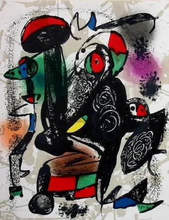 Litografía Miró - Untitled