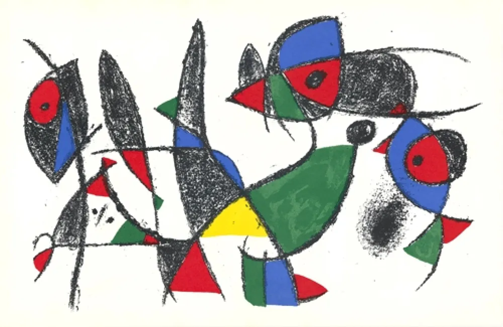 Litografía Miró - Untitled