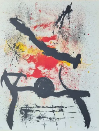 Litografía Miró - Untitled from Graphikmappe Hochschule St. Gallen