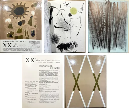 Libro Ilustrado Miró - XXe Siècle (Nouvelle série). XXVI Année. N°24. Permanence du Sacré. Déc. 1964 (Miro, Hartung)
