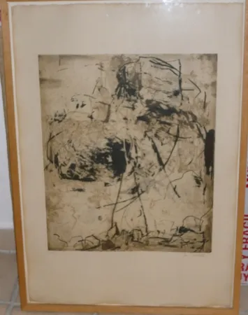 Aguafuerte Y Aguatinta Mitchell - SUNFLOWERS 6