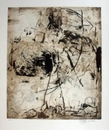 Aguafuerte Y Aguatinta Mitchell - Sunflowers 6