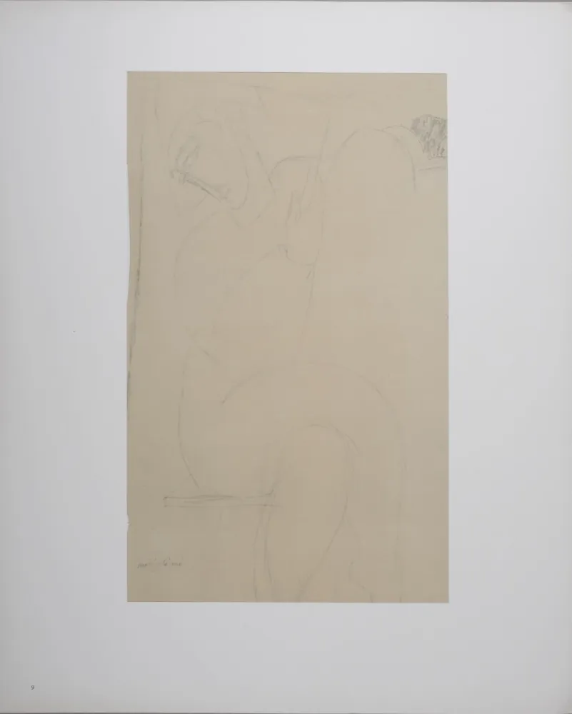 Litografía Modigliani - Arlequin