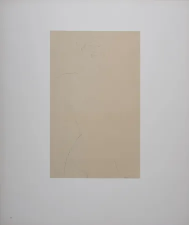 Litografía Modigliani - Femme nue aux cheveux bouclés