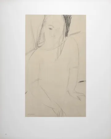 Litografía Modigliani - Figure féminine
