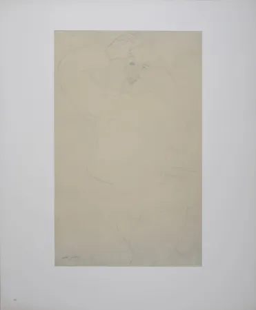 Litografía Modigliani - Figure of Man Dancing