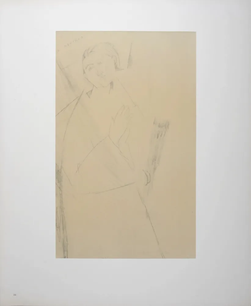 Litografía Modigliani - The Novice