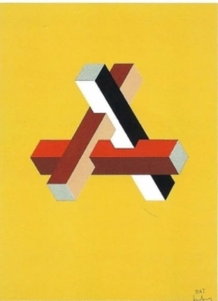 Litografía Molins - Falsaciones del triangulo de Penrose 11