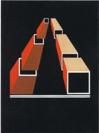 Litografía Molins - Falsaciones del triangulo de Penrose 14