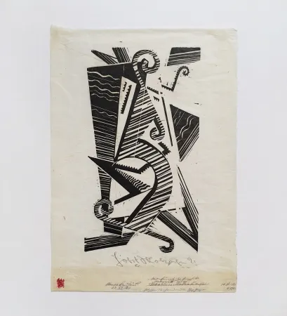 Grabado En Madera Molzahn - Komposition - Opus XXIII