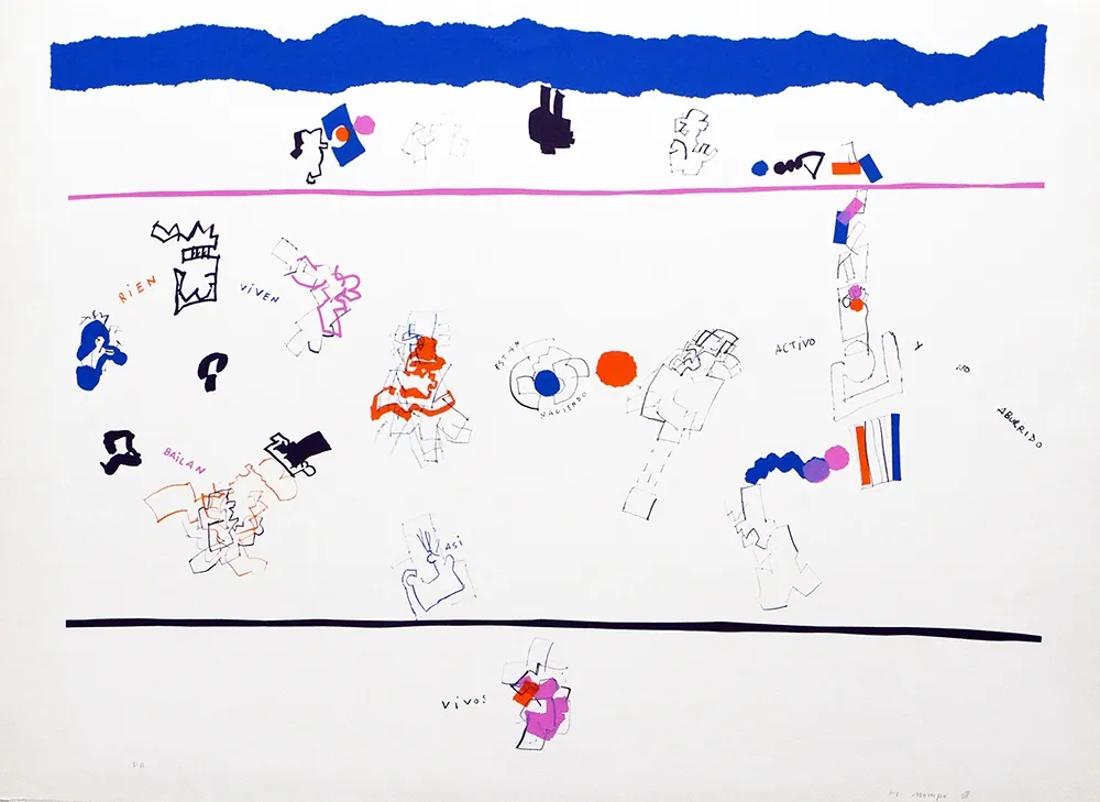 Litografía Mompó - Están naciendo