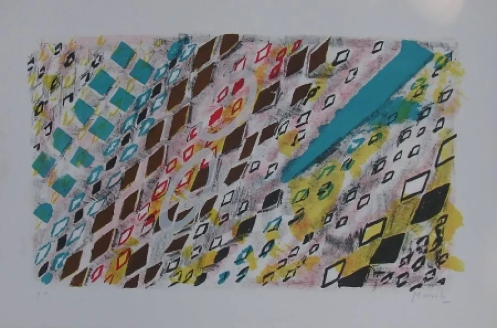 Litografía Moncada - Senza titolo