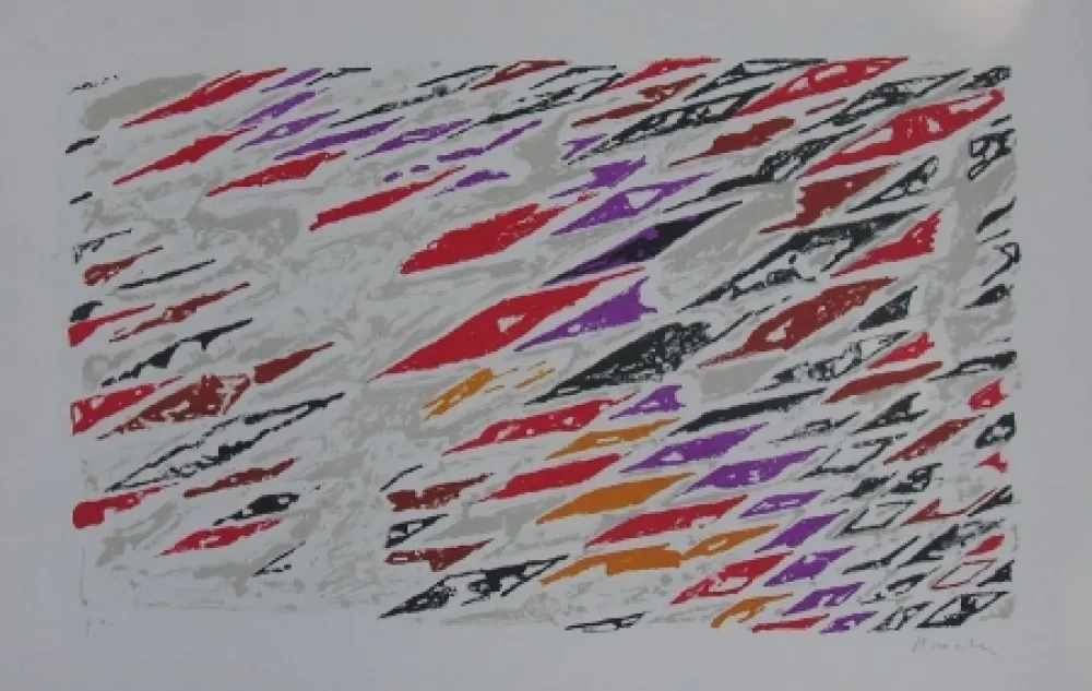 Litografía Moncada - Senza titolo