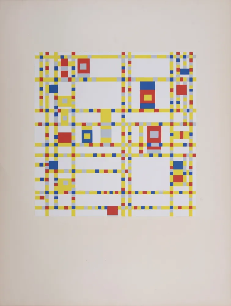 Serigrafía Mondrian - Broadway Boogie-woogie, 1943 (1957)