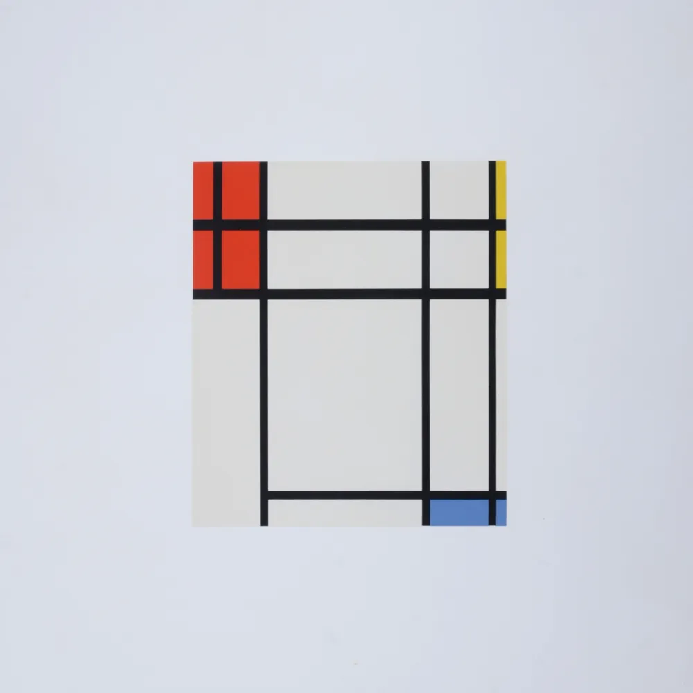 Serigrafía Mondrian - Composition in Blue, Yellow and Red, 1967