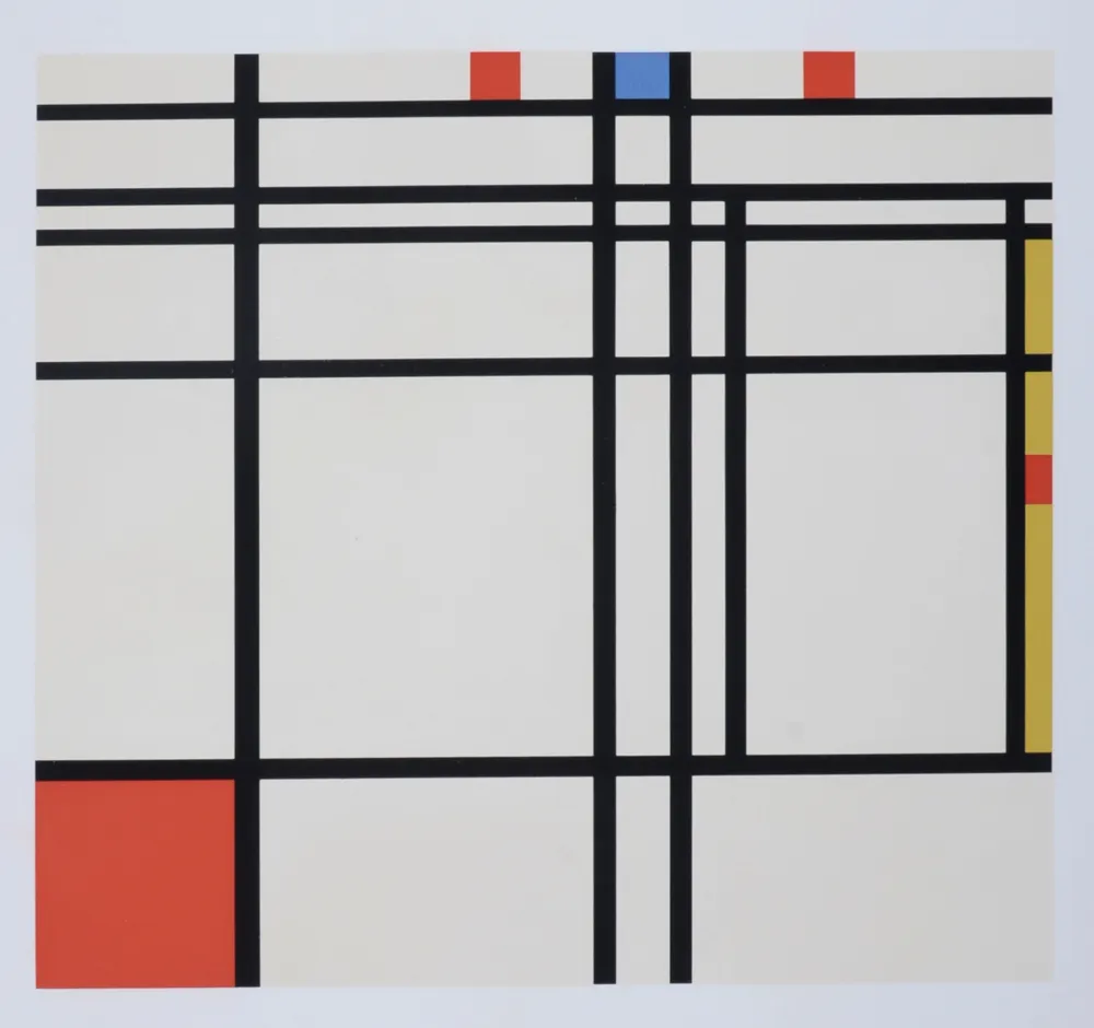 Serigrafía Mondrian - Composition in Red, Yellow and Blue, 1967