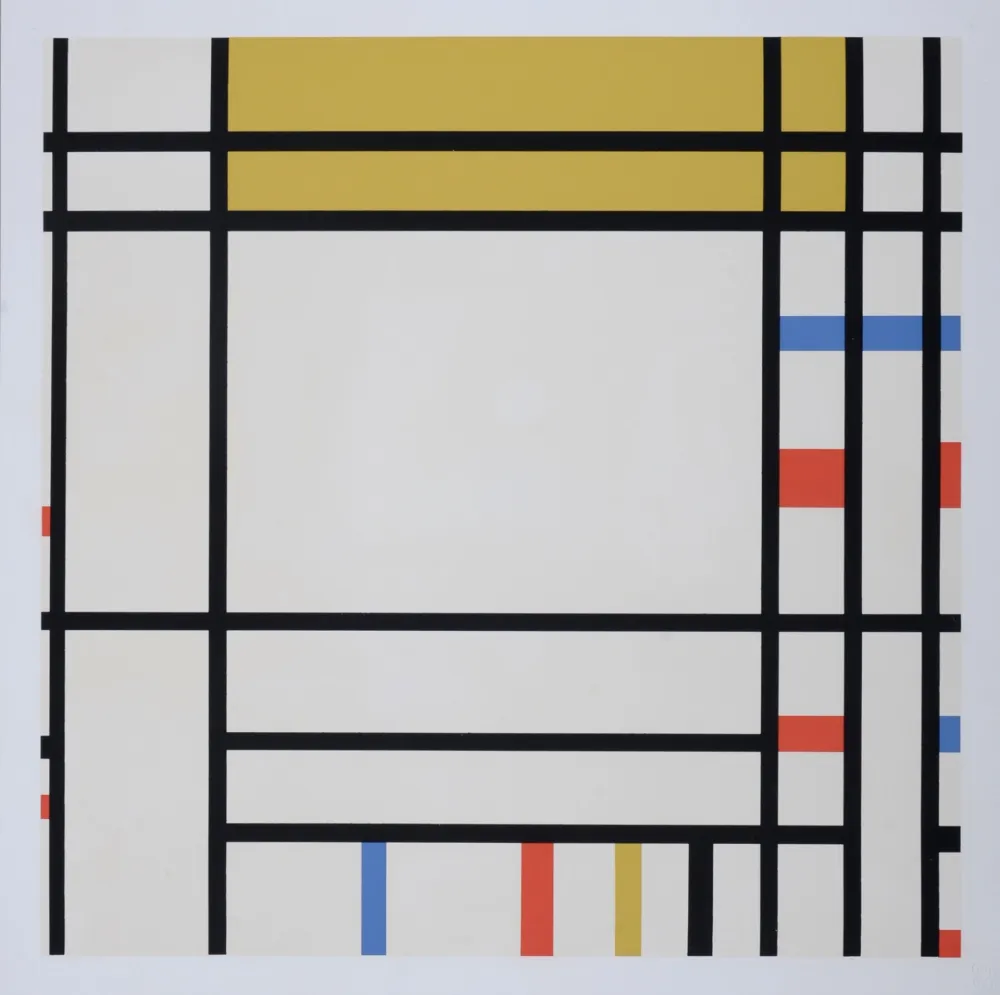 Serigrafía Mondrian - Place de la Concorde, 1967