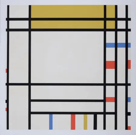 Serigrafía Mondrian - Place de la Concorde, 1967
