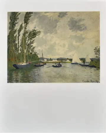 Litografía Monet - Le petit bras de Seine à Argenteuil