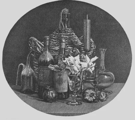 Aguafuerte Mongatti - I fiori nel bicchiere