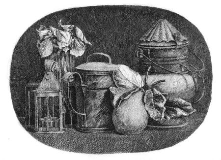 Aguafuerte Mongatti - Natura morta