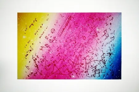 Serigrafía Monory - Fouillis mathématique