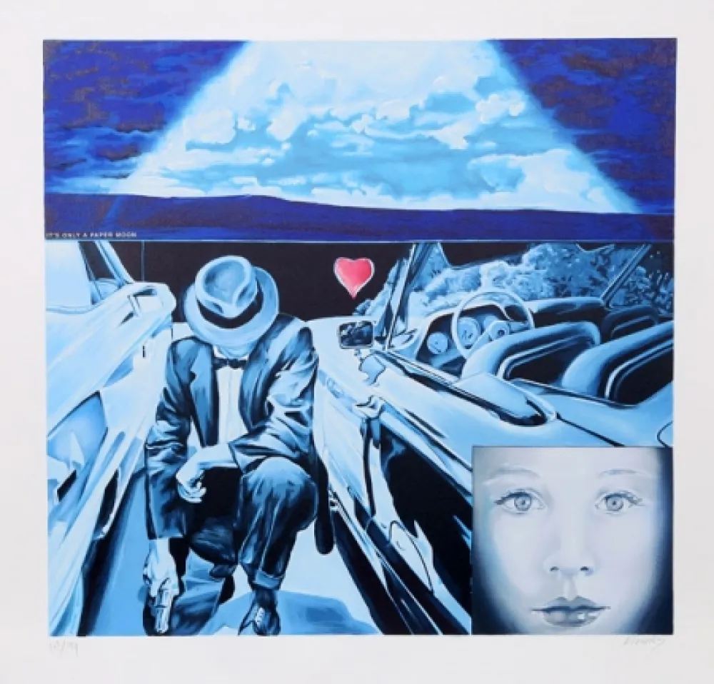 Litografía Monory - La Vie Imaginaire de Jonqerouas Cym No. 5