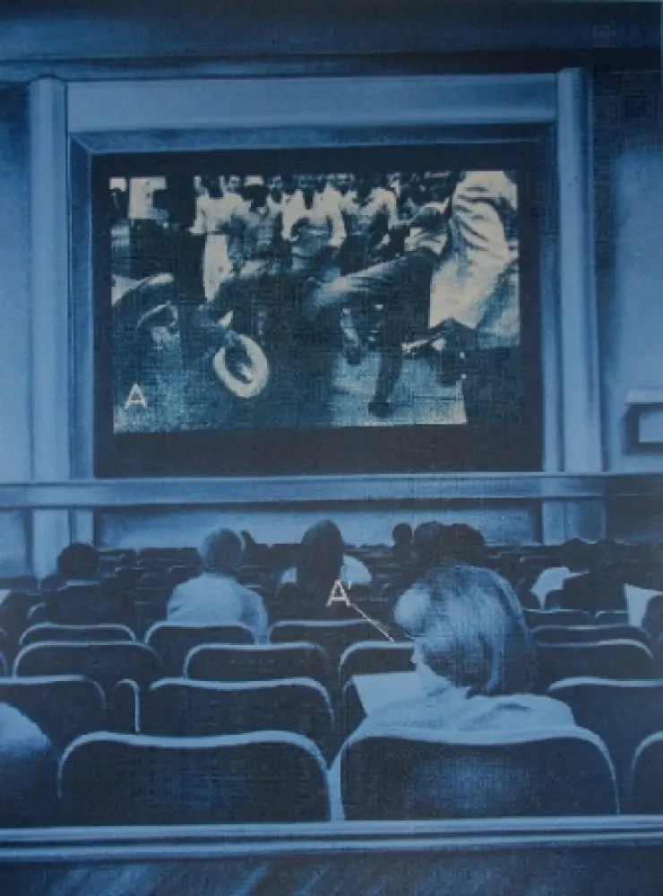 Serigrafía Monory - USA 76 - Movies