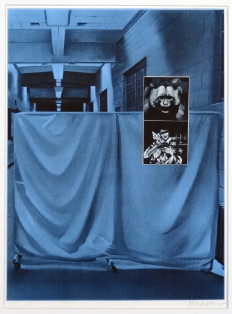 Serigrafía Monory - USA 76 - Singe