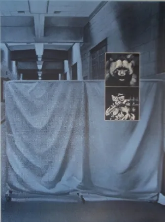 Serigrafía Monory - USA 76 - Singes