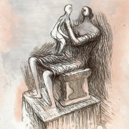 Aguafuerte Y Aguatinta Moore - Mothe & Child XX